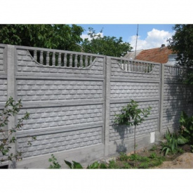 Панель огорожі залізобетонна 1,5 м сіра