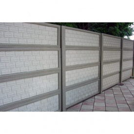 Железобетонный забор 2 м серый