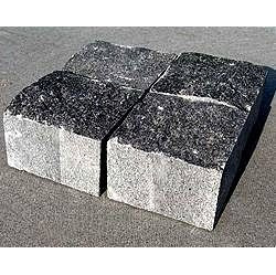 Брусчатка гранитная Габбро пилено-колотая