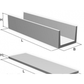 Лоток Л 15-8 5970х1840х720 мм