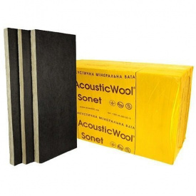 Акустическая минеральная вата AcousticWool Sonet P 1000x600x50 мм