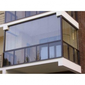 Безрамне скління балконів з профільною системою SKS-Stakusit