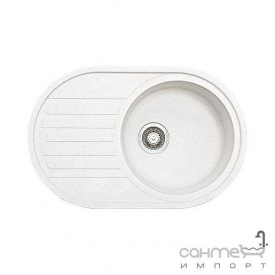 Гранітна кухонна мийка Fabiano Arc 77х50 Cream/Кремовий