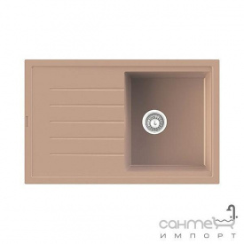Гранитная кухонная мойка Fabiano Classic 78х50 Beige/Песочный