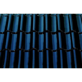Керамічна черепиця АВС-Klinkergruppe Hohlfalzziegel BRILLANT ШВАРЦ GLASIERT 435x280 мм