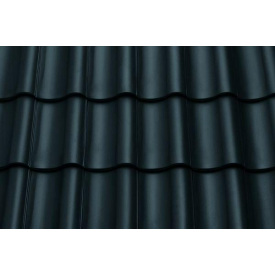 Керамическая черепица АВС-Klinkergruppe TG10 ANTHRAZIT SCHWARZ SEIDENMATT 445x290 мм