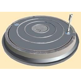 Каналізаційний люк полімеркомпозитний із замком чорний А15