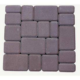 Тротуарна плитка Старе Місто Еко 60 мм коричнева