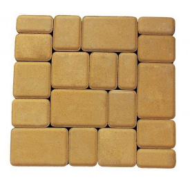 Тротуарна плитка Старе Місто Еко 25 мм жовта