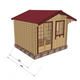 Строительство дома из профилированного бруса 3х3 м