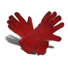 Перчатки с крагами ТК-Спецодяг спилок красные Чернигов