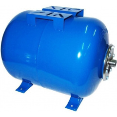 Гидроаккумулятор горизонтальный Hidroferra STH-50 углеродистая сталь 50 л 390х565 мм синий Черновцы