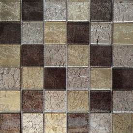 Мозаїка скляна VIVACER Mix Grey 300x300 мм