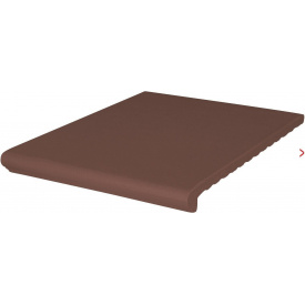 Клинкерная ступень King Klinker Ступень ВЕНЕЦИАНСКАЯ гладкая Коричневая 330x245x16 мм