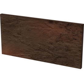 Клинкерная плитка Paradyz Semir Brown Базoвая под ступени cтруктурная 30x14,8 см