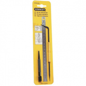 Набор Stanley из 3-х предметов для разметки (линейка, кернер и чертилка) 0-90-500