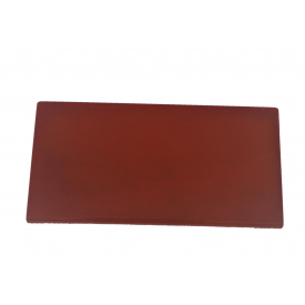 Цокольная накрывка на забор 110х400 мм красная