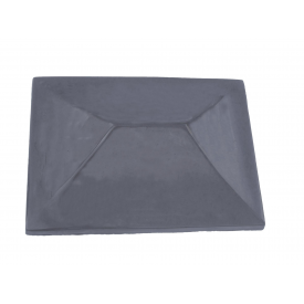 Кришка ковпак для забору Китай сіра 310х430 мм