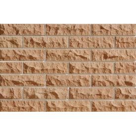 Цегла облицювальна ECOBRICK скеля рваний камінь 250x100x65 мм персиковий