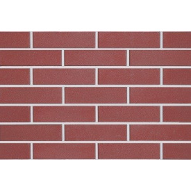 Кирпич облицовочный ECOBRICK гладкий бордовый 250х120х65 мм