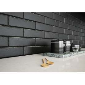 Фасадная клинкерная плитка Cerrad Foggia Nero 6,5x24,5 см