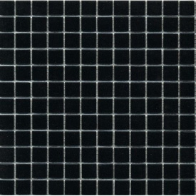 Мозаика гладкая стеклянная на бумаге Eco-mosaic NA 560 черная 327x327 мм
