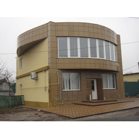 Вентильована фасадна касета Альбатрос 0,7 мм ral 8017