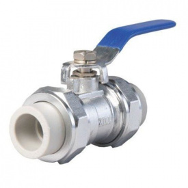 Кран PP-R SANTAN шаровый хромированный 25х25