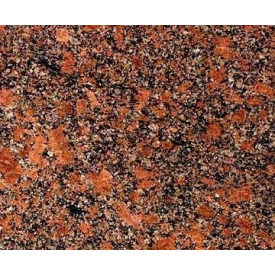 Гранітна плитка Новоданилівського полірована 300х600х20 мм червона