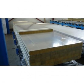 Сэндвич панель из минеральной ваты СМ-80 80 мм