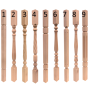 Балясина из бука 90х50х50 мм