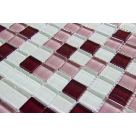 Стеклянная мозаика Керамик Полесье Crystal Light Lilac 300х300х6 мм