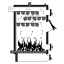 Твердотопливный котел длительного горения Wichlacz GKR 50/75 кВт (сталь 6 мм)(фракция 5-100 мм) Одесса
