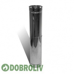 Труба-удлинитель 0,5 м 150/220 мм нержавеющая сталь/нержавеющая сталь 0,5 мм двустенный элемент Киев