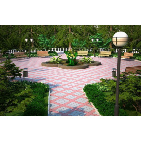 Укладання плитки при мощенні доріжок і майданчиків