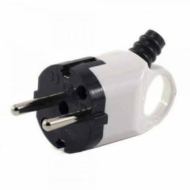 Вилка с ручкой с заземлением 10А Lemanso LMA004