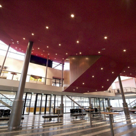 Акустична вологостійка плита Rockwool Rockfon Color All 600x600x15 мм бордова