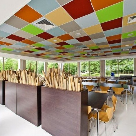 Акустична вологостійка плита Rockwool Rockfon Color All 600x600x15 мм світло-зелена