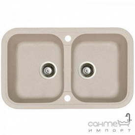 Кухонна мийка Adamant Twins 09 світло-сіра