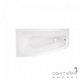 Асиметрична ванна Besco PMD Piramida Luna 150x80 біла ліва