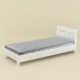 Односпальне ліжко-90 Стиль Компаніт 2133х944х766 мм білий дсп німфея-альба