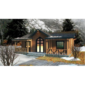 Будинок дерев'яний з профільованого бруса 11х10 м