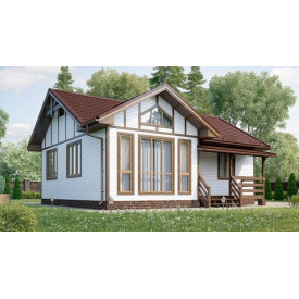 Дом из профилированного бруса 8х10 м