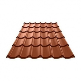 Металочерепиця Ruukki Monterrey Polyester matt 0,45 мм Цегляний