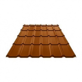 Металочерепиця Ruukki Decorrey Polyester 0,45 мм Цегляно-червоний