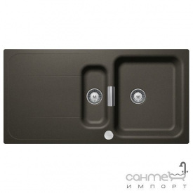 Гранитная кухонная мойка Schock Cristadur Wembley D150 оборотная 91 silverstone
