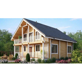 Будинок з профільованого бруса 10х8 м