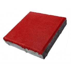 Тротуарная плитка квадрат красная