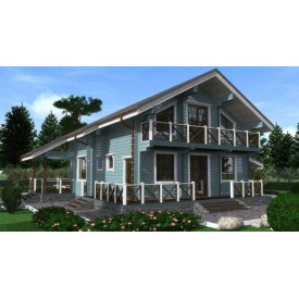 Дом из профилированного бруса 15х13 м