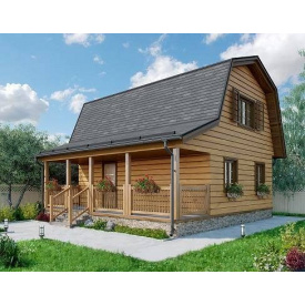Будинок з профільованого бруса 8х8 м